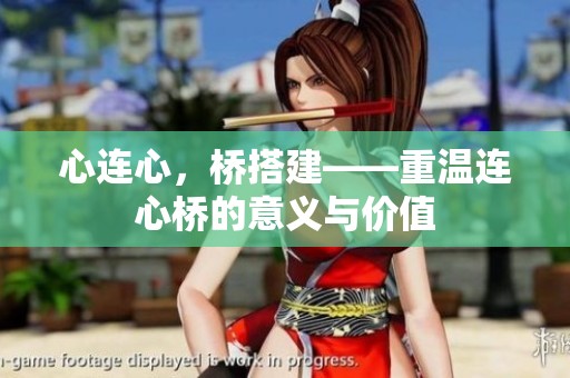心连心，桥搭建——重温连心桥的意义与价值