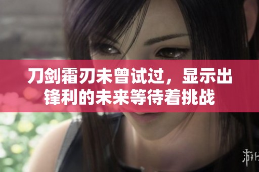 刀剑霜刃未曾试过，显示出锋利的未来等待着挑战