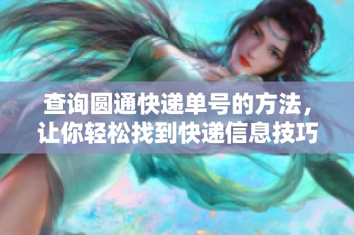 查询圆通快递单号的方法，让你轻松找到快递信息技巧