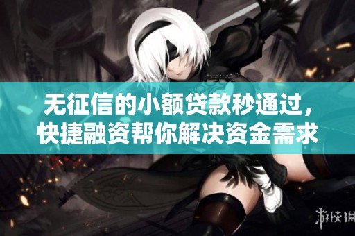 无征信的小额贷款秒通过，快捷融资帮你解决资金需求