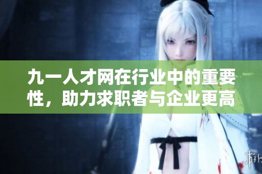九一人才网在行业中的重要性，助力求职者与企业更高效对接