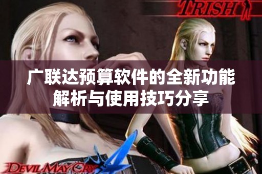 广联达预算软件的全新功能解析与使用技巧分享