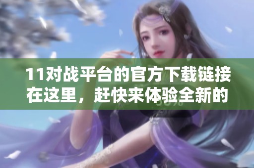 11对战平台的官方下载链接在这里，赶快来体验全新的游戏对战吧！