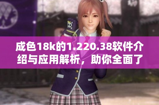 成色18k的1.220.38软件介绍与应用解析，助你全面了解其功能与特点