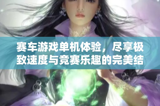 赛车游戏单机体验，尽享极致速度与竞赛乐趣的完美结合