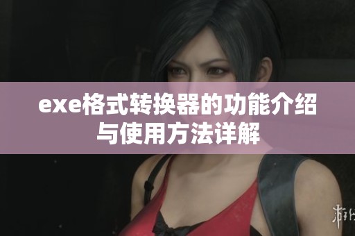 exe格式转换器的功能介绍与使用方法详解