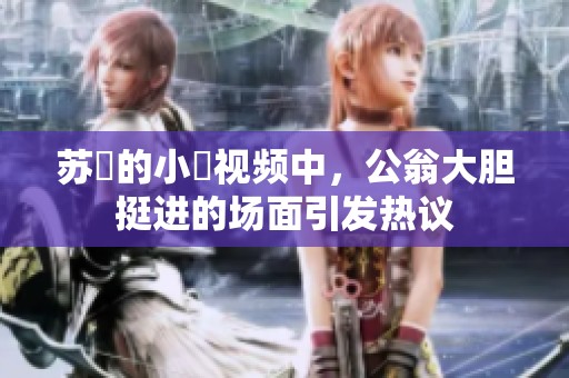 苏玥的小泬视频中，公翁大胆挺进的场面引发热议