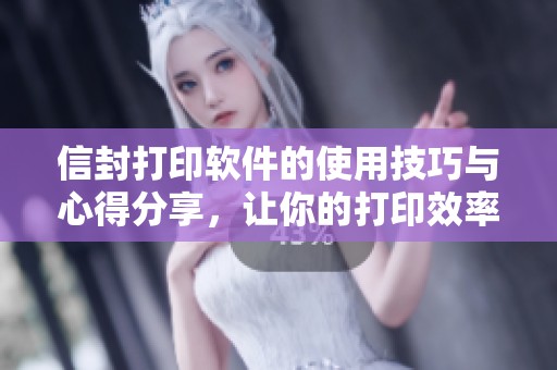 信封打印软件的使用技巧与心得分享，让你的打印效率大幅提升
