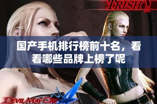 国产手机排行榜前十名，看看哪些品牌上榜了呢