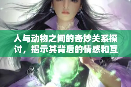 人与动物之间的奇妙关系探讨，揭示其背后的情感和互动方式