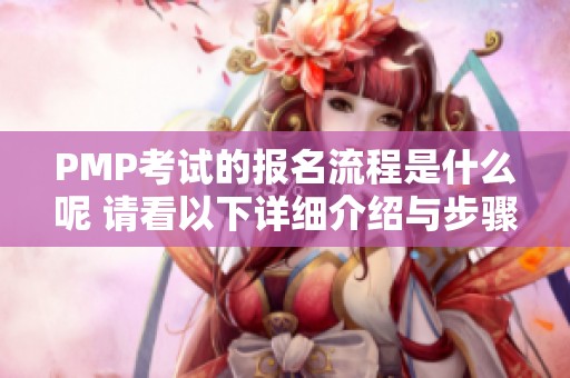 PMP考试的报名流程是什么呢 请看以下详细介绍与步骤解析