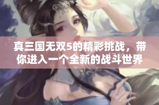 真三国无双5的精彩挑战，带你进入一个全新的战斗世界