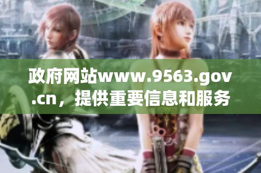 政府网站www.9563.gov.cn，提供重要信息和服务的平台