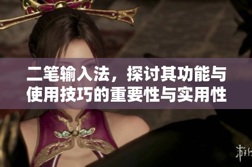 二笔输入法，探讨其功能与使用技巧的重要性与实用性