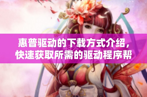 惠普驱动的下载方式介绍，快速获取所需的驱动程序帮助你解决问题