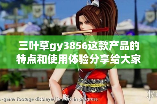 三叶草gy3856这款产品的特点和使用体验分享给大家了