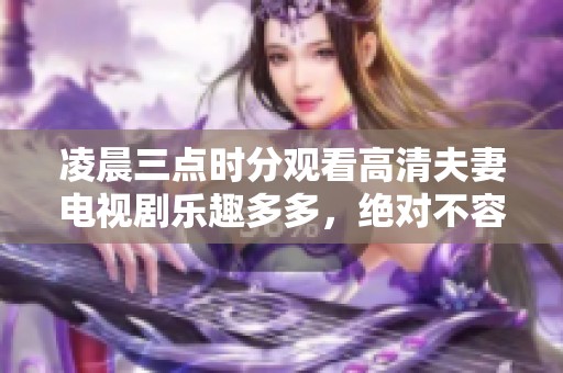 凌晨三点时分观看高清夫妻电视剧乐趣多多，绝对不容错过的精彩内容
