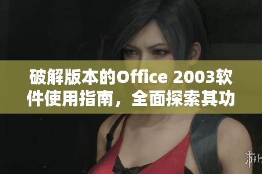 破解版本的Office 2003软件使用指南，全面探索其功能与性能