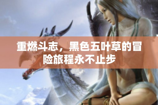重燃斗志，黑色五叶草的冒险旅程永不止步