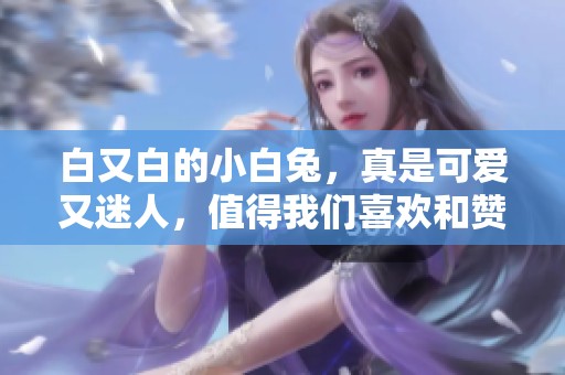 白又白的小白兔，真是可爱又迷人，值得我们喜欢和赞美