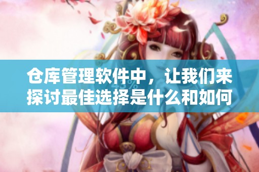 仓库管理软件中，让我们来探讨最佳选择是什么和如何使用它。