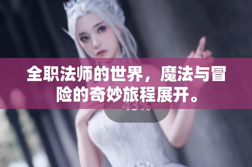 全职法师的世界，魔法与冒险的奇妙旅程展开。