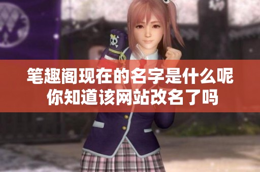 笔趣阁现在的名字是什么呢 你知道该网站改名了吗