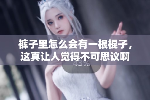裤子里怎么会有一根棍子，这真让人觉得不可思议啊