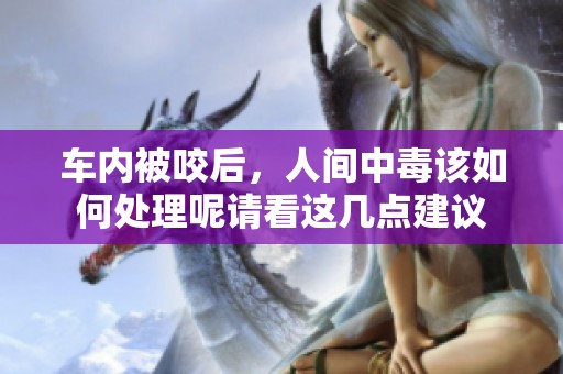 车内被咬后，人间中毒该如何处理呢请看这几点建议