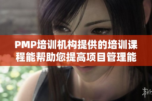 PMP培训机构提供的培训课程能帮助您提高项目管理能力