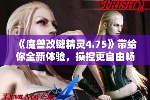 《魔兽改键精灵4.75》带给你全新体验，操控更自由畅快！