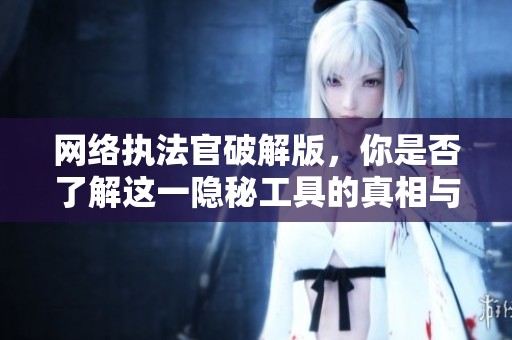 网络执法官破解版，你是否了解这一隐秘工具的真相与使用方法？