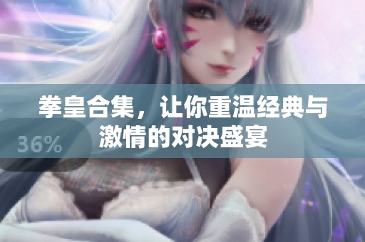 拳皇合集，让你重温经典与激情的对决盛宴