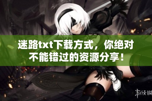 迷路txt下载方式，你绝对不能错过的资源分享！
