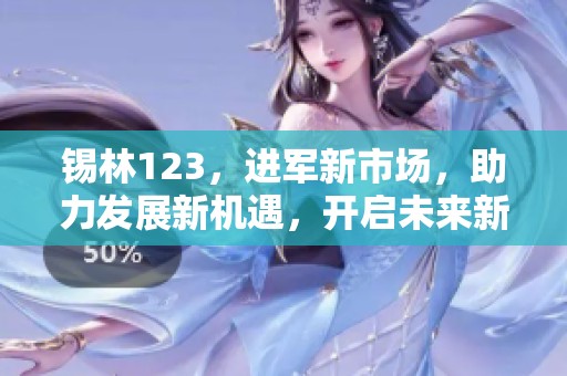 锡林123，进军新市场，助力发展新机遇，开启未来新篇章
