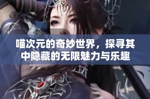 喵次元的奇妙世界，探寻其中隐藏的无限魅力与乐趣