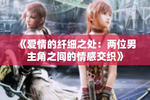 《爱情的纤细之处：两位男主角之间的情感交织》