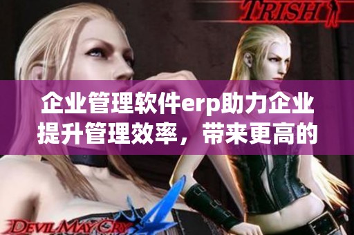 企业管理软件erp助力企业提升管理效率，带来更高的运营效益