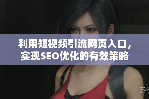 利用短视频引流网页入口，实现SEO优化的有效策略