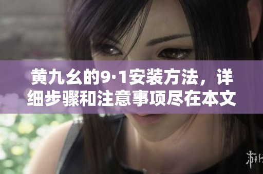 黄九幺的9·1安装方法，详细步骤和注意事项尽在本文中解析