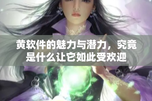 黄软件的魅力与潜力，究竟是什么让它如此受欢迎