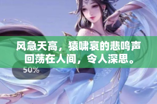 风急天高，猿啸哀的悲鸣声回荡在人间，令人深思。