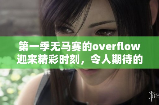 第一季无马赛的overflow迎来精彩时刻，令人期待的剧情究竟如何发展