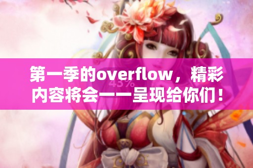 第一季的overflow，精彩内容将会一一呈现给你们！