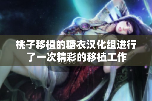 桃子移植的糖衣汉化组进行了一次精彩的移植工作