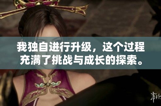 我独自进行升级，这个过程充满了挑战与成长的探索。