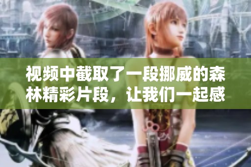 视频中截取了一段挪威的森林精彩片段，让我们一起感受这部作品的魅力吧