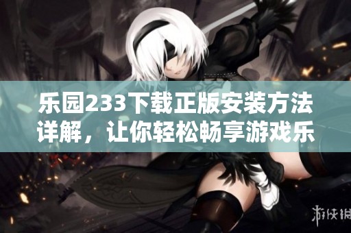 乐园233下载正版安装方法详解，让你轻松畅享游戏乐趣
