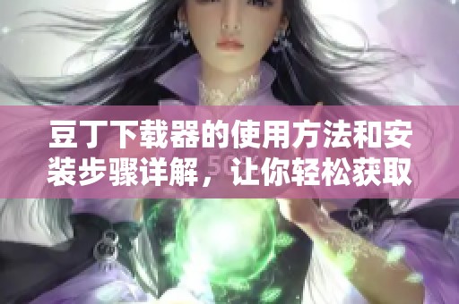 豆丁下载器的使用方法和安装步骤详解，让你轻松获取所需资源