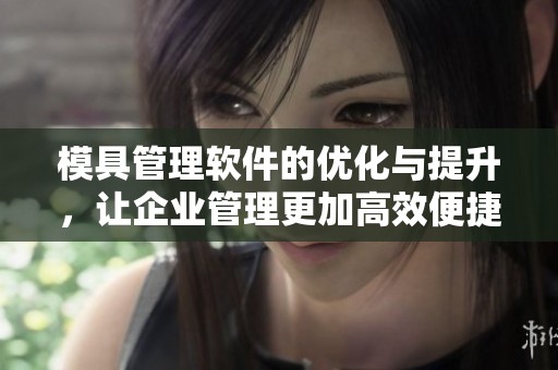 模具管理软件的优化与提升，让企业管理更加高效便捷